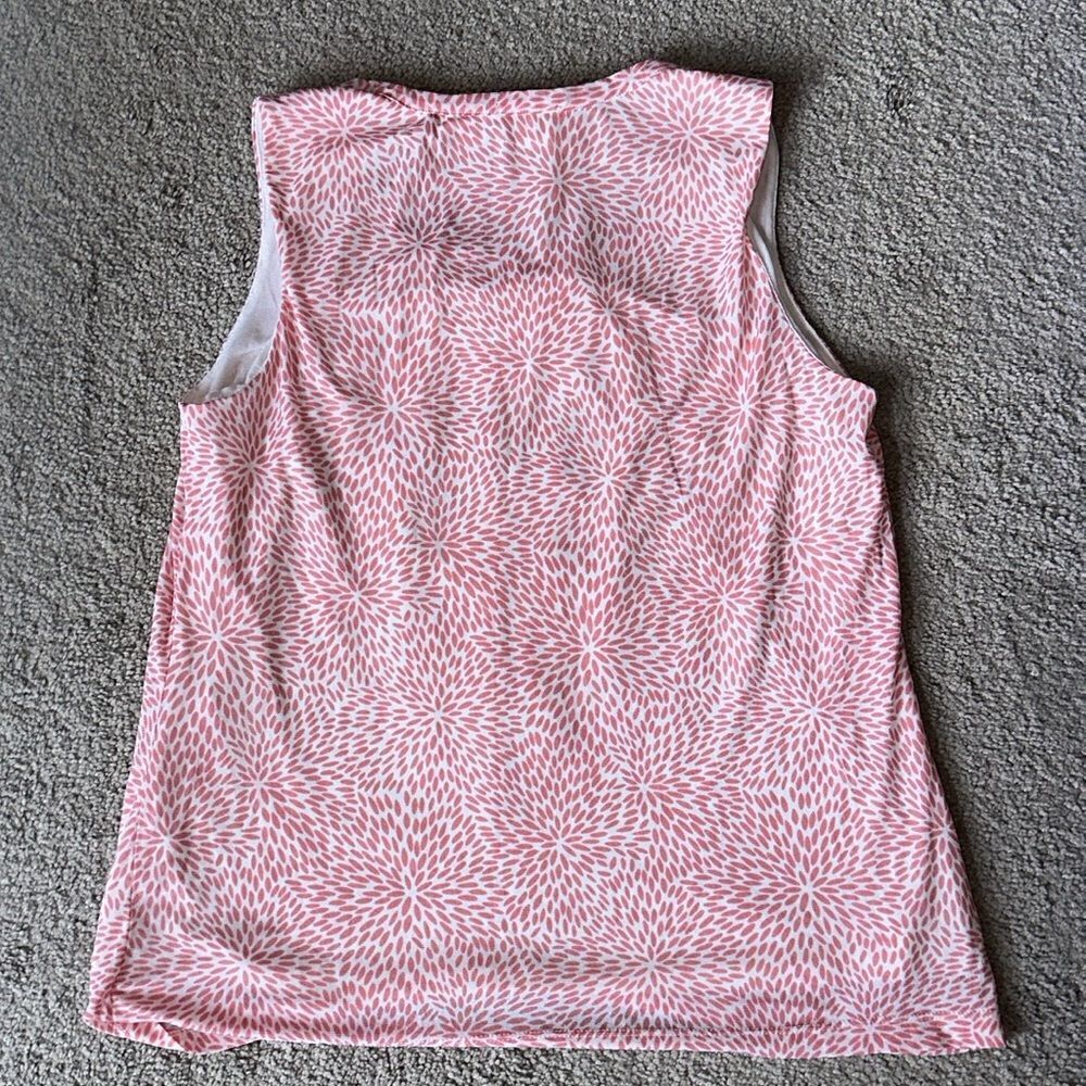 Chicos Sleeveless Ruffle Front Shell Blouse! - Picture 2 of 8